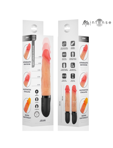 MR INTENSE - JEAN UP&DOWN VIBRATOR SILICONE WITH HEAT EFFECT 24 CM -Ø- 3.8 CM