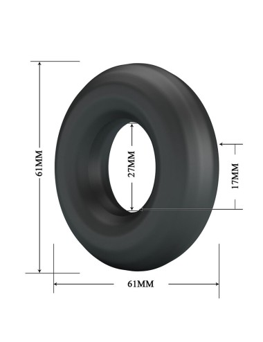 CRAZY BULL - URBAN SUPER SOFT SILICONE COCK RING BLACK