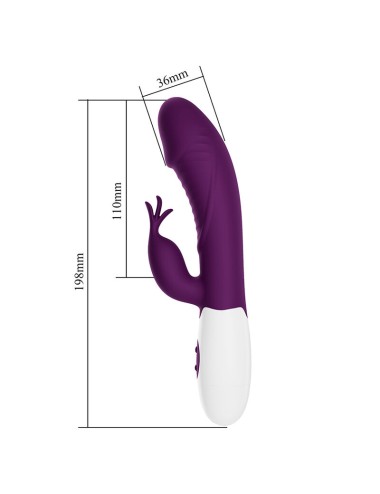 PRETTY LOVE - ROGUE MUSE 30 FUNCTION RABBIT VIBRATOR PURPLE