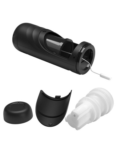 PRETTY LOVE - AETOLA MULTIFUNCTION AUTOMATIC MASTURBATOR WITH HANDLE BLACK