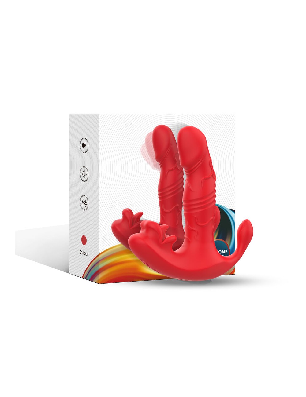 ARMONY - ANAL VIBRATOR PANTY C AND G-SPOT STIMULATOR REMOTE CONTROL RED