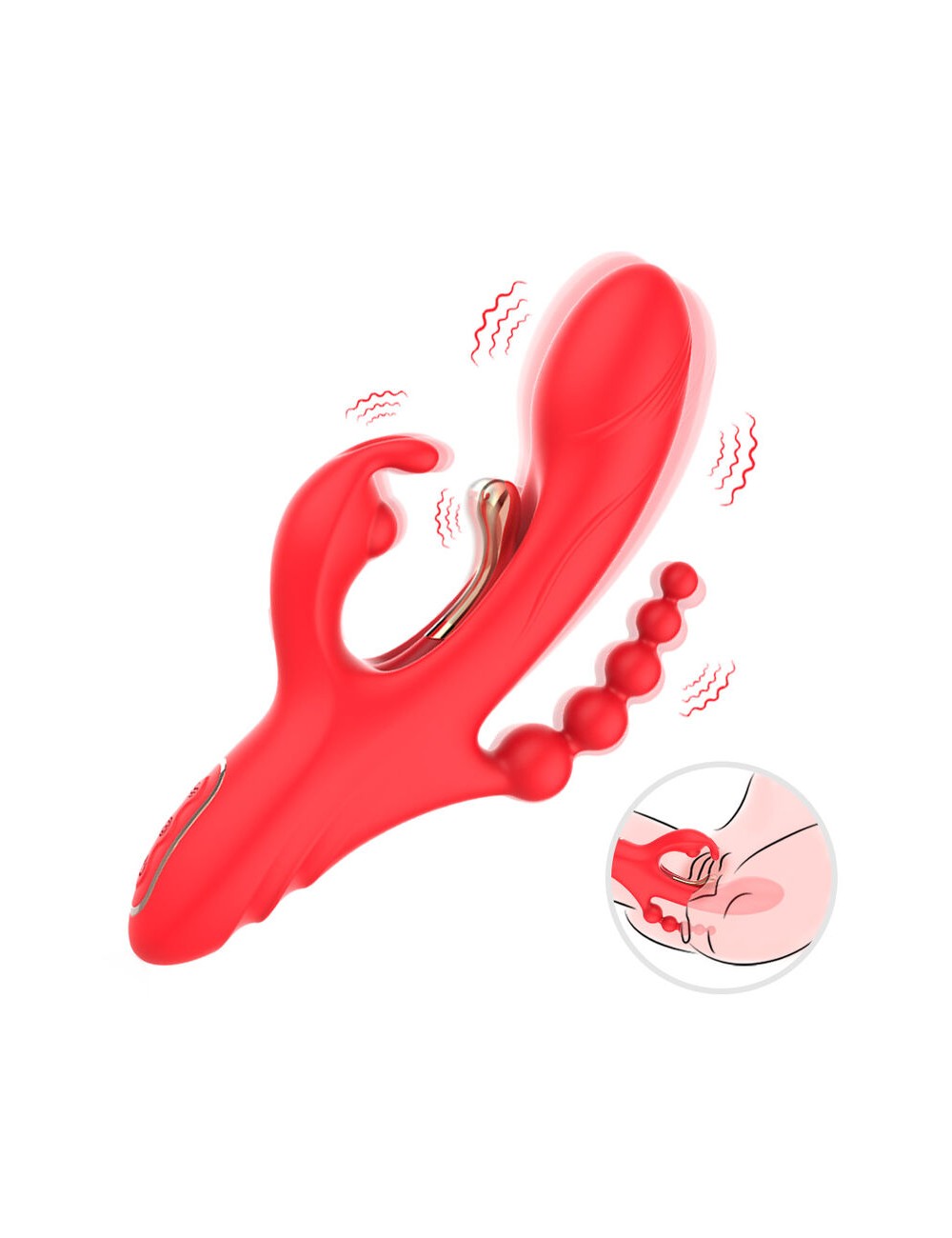 ARMONY - G-SPOT AND CLITORIS STIMULATOR VIBRATOR RED