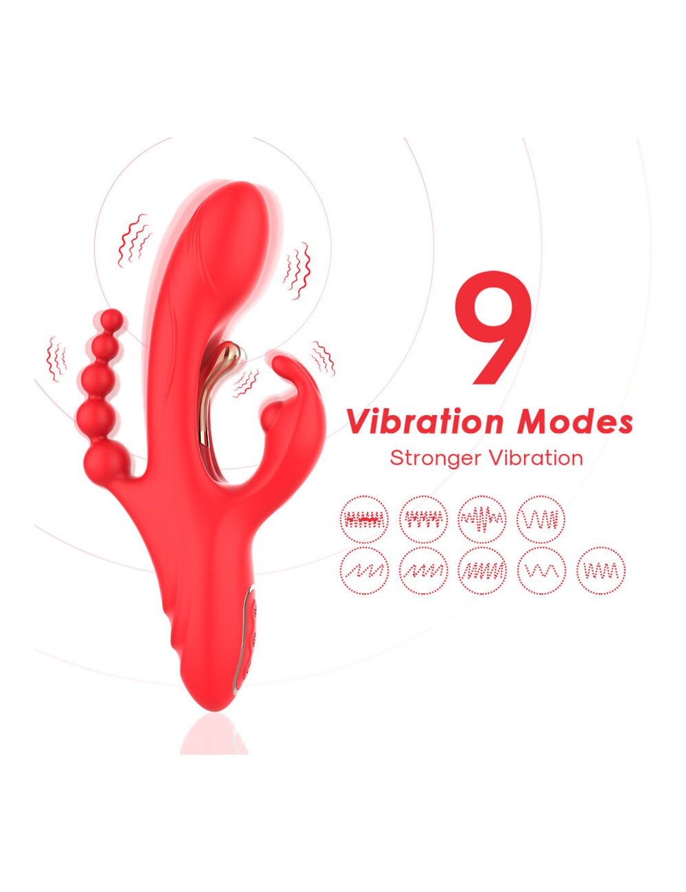 ARMONY - G-SPOT AND CLITORIS STIMULATOR VIBRATOR RED