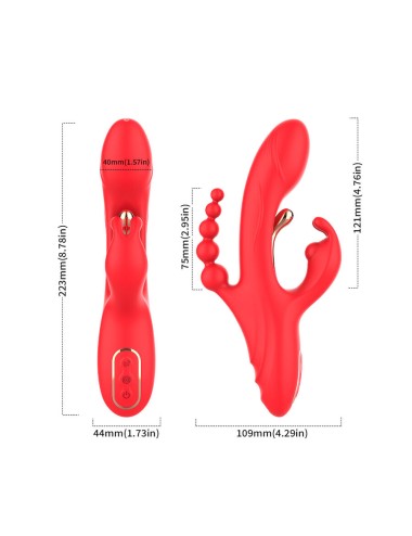 ARMONY - G-SPOT AND CLITORIS STIMULATOR VIBRATOR RED