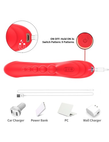 ARMONY - G-SPOT AND CLITORIS STIMULATOR VIBRATOR RED