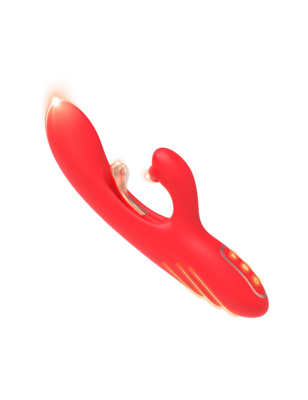 ARMONY - G-SPOT AND CLITORIS STIMULATOR VIBRATOR WITH OSCILLATING TONGUE RED