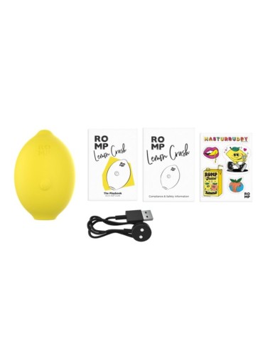 ROMP - LEMON CRUSH PLEASURE AIR CLITORAL STIMULATOR YELLOW