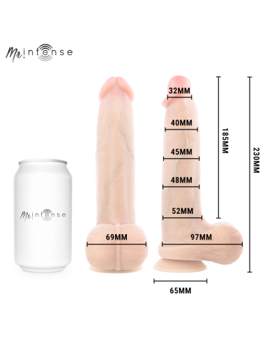 MR INTENSE - BRUCE L DILDO SILICONE 23 CM -Ø- 5.2 CM