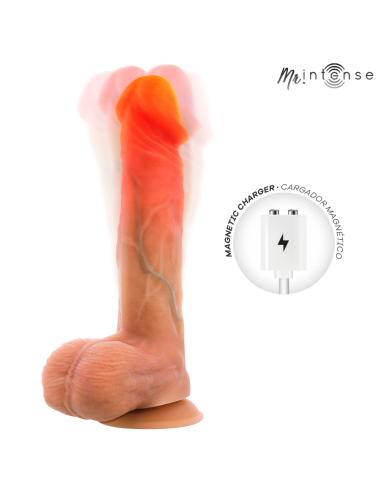 MR INTENSE - LOGAN VIBRATOR DILDO SILICONE WITH HEAT EFFECT AND REMOTE CONTROL 20 CM -Ø- 4