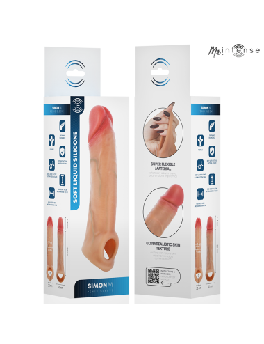 MR INTENSE - SIMON M SILICONE PENIS SLEEVE 14.5 CM -Ø- 4 CM