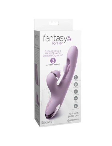 FANTASY FOR HER - G-TOUCH PULSE PRO PURPLE G-SPOT & CLITORAL RABBIT VIBRATOR