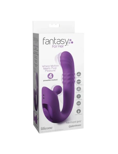FANTASY FOR HER - HARMONI PRO PURPLE G-SPOT & CLITORAL RABBIT VIBRATOR