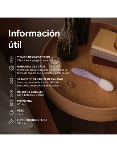 LELO - MONA TWIST RECHARGEABLE APP-CONTROLLED G-SPOT VIBRATOR LAVENDER
