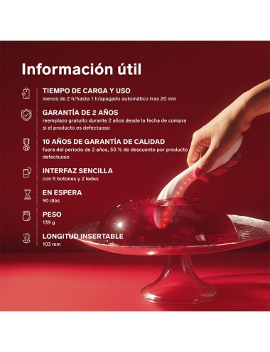 LELO - MONA SPECTRA RED LIGHT INTIMATE MASSAGER RECHARGEABLE APP-CONTROLLED