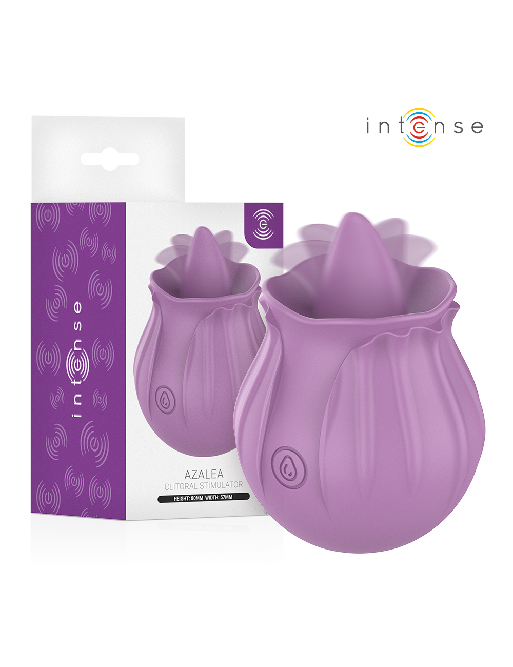 INTENSE - AZALEA FLOWER CLIT STIMULATING 10 VIBRATIONS PURPLE