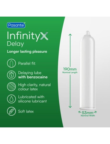PASANTE - DELAY INFINITY CONDOMS BOX 144 UNITS