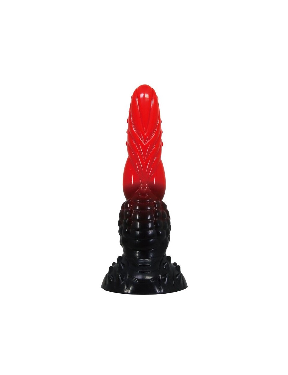 POWER MONSTERS - FIRE DRAGON FANTASY DILDO WITH SUCTION CUP 24.5 CM Ø 5.8 CM RED & BLACK