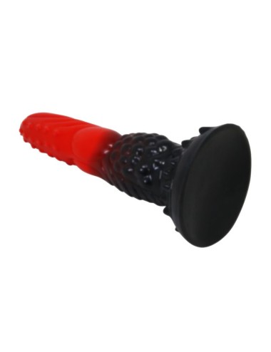 POWER MONSTERS - FIRE DRAGON FANTASY DILDO WITH SUCTION CUP 24.5 CM Ø 5.8 CM RED & BLACK