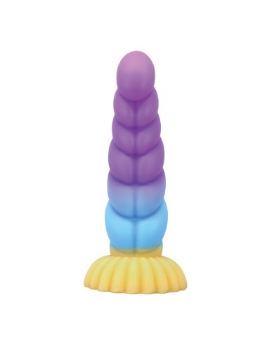 POWER MONSTERS - UNICORN TRICOLOR FANTASY SILICONE DILDO 22 CM Ø 5 CM