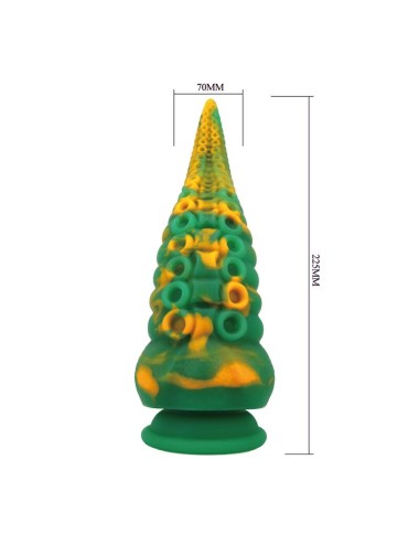 POWER MONSTERS - ABYSSAL COLOSSUS BICOLOR FANTASY SILICONE DILDO 22.5 CM Ø 6 CM