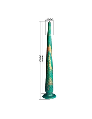 POWER MONSTERS - WILDWYRM TAIL BICOLOR FANTASY SILICONE DILDO 47 CM Ø 4 CM