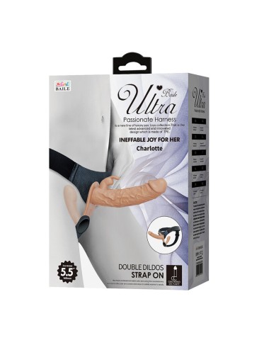 BAILE - CHARLOTTE HOLLOW DOUBLE PENETRATION STRAP-ON FLESH