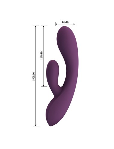 PRETTY LOVE - ROSOLYN RECHARGEABLE RABBIT VIBRATOR 10 FUNCTIONS