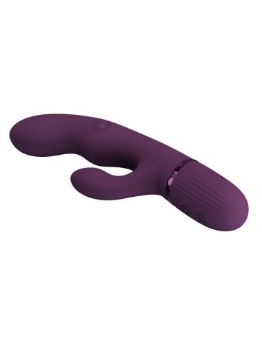 PRETTY LOVE - ZACH RECHARGEABLE THRUSTING RABBIT VIBRATOR 5+5 FUNCTIONS