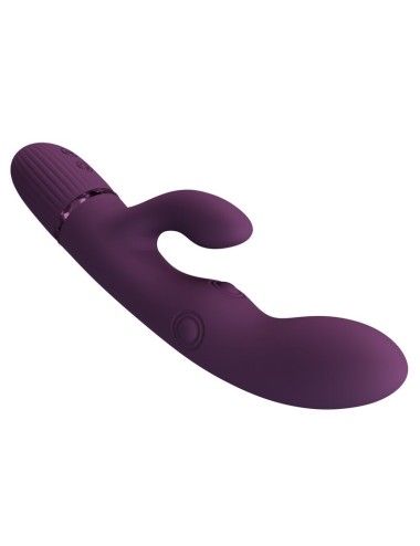 PRETTY LOVE - ZACH RECHARGEABLE THRUSTING RABBIT VIBRATOR 5+5 FUNCTIONS