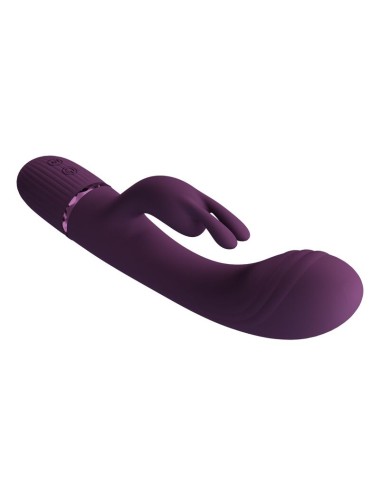PRETTY LOVE - ROCCO RECHARGEABLE RABBIT VIBRATOR 10 FUNCTIONS PURPLE