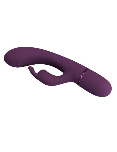 PRETTY LOVE - ROCCO RECHARGEABLE RABBIT VIBRATOR 10 FUNCTIONS PURPLE