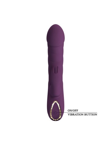 PRETTY LOVE - HARPER RECHARGEABLE RABBIT VIBRATOR 10 FUNCTIONS PURPLE