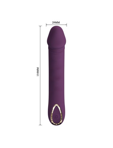 PRETTY LOVE - AMARA RECHARGEABLE VIBRATOR 10 FUNCTIONS PURPLE