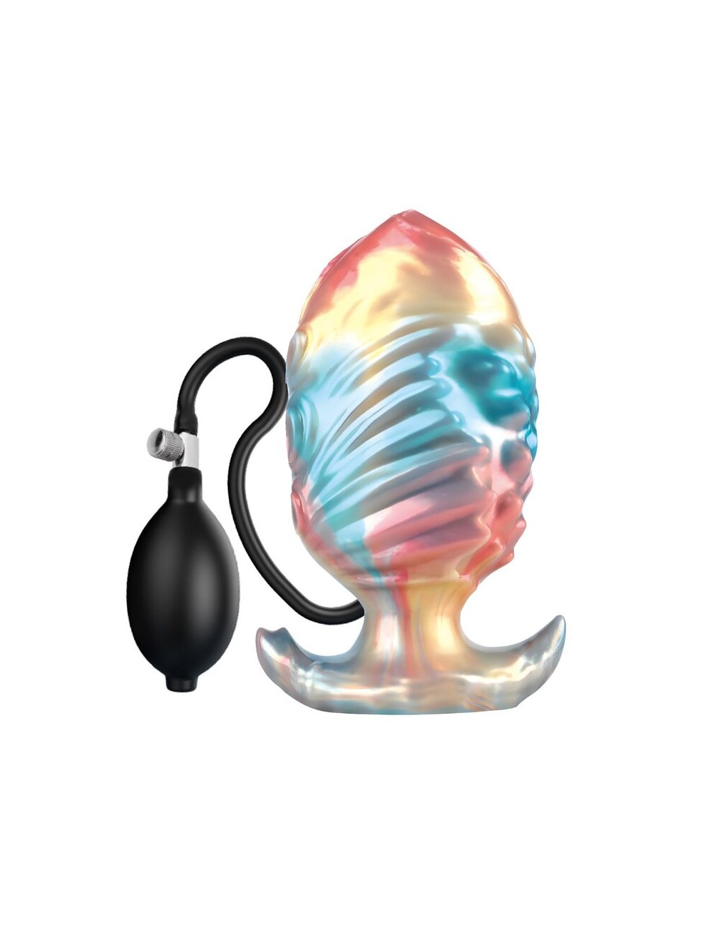 POWER MONSTERS - EBON LEVIATHAN TRICOLOR INFLATABLE FANTASY ANAL PLUG 18 CM
