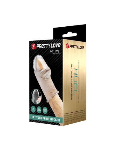 PRETTY LOVE - HUEL PENIS SLEEVE GET YOUR PENIS THICKER TRANSPARENT