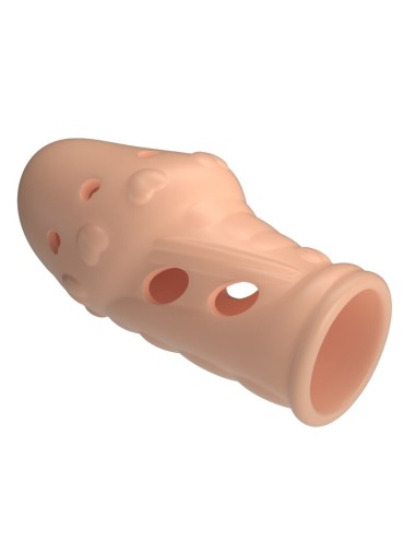 PRETTY LOVE - SOCKER TEXTURED PENIS SLEEVE NATURAL