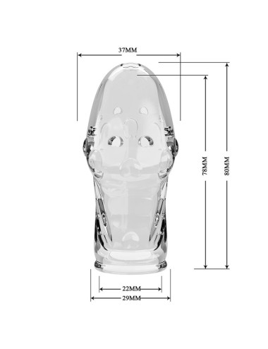 PRETTY LOVE - ROCKER PENIS SLEEVE GET YOUR PENIS THICKER TRANSPARENT