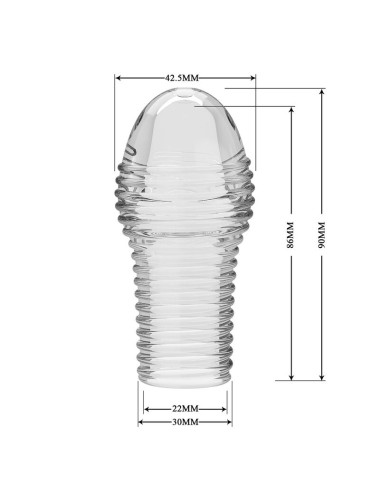 PRETTY LOVE - HOTTT PENIS SLEEVE GET YOUR PENIS THICKER TRANSPARENT