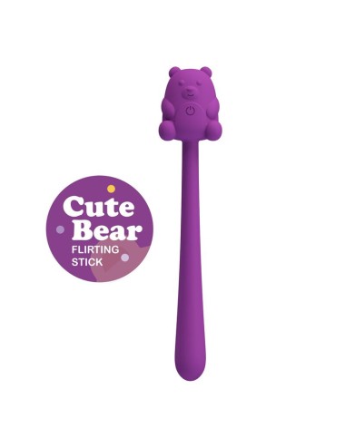 PRETTY LOVE - CUTE BEAR FLIRTING STICK RECHARGEABLE VIBRATOR