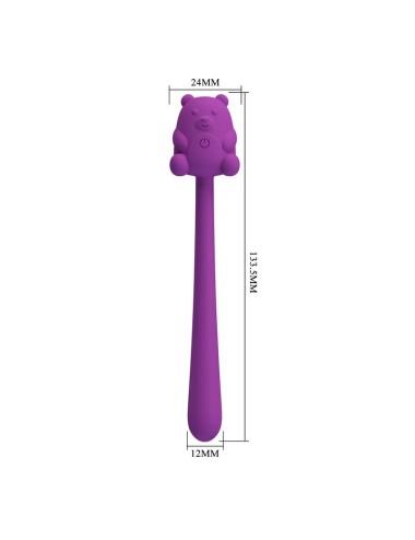PRETTY LOVE - CUTE BEAR FLIRTING STICK RECHARGEABLE VIBRATOR