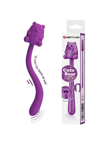 PRETTY LOVE - CUTE BEAR FLIRTING STICK RECHARGEABLE VIBRATOR