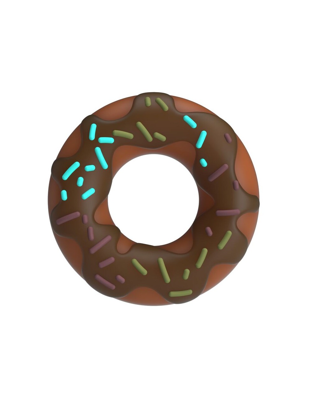 PRETTY LOVE - SUPER DONUT PENIS RING BROWN