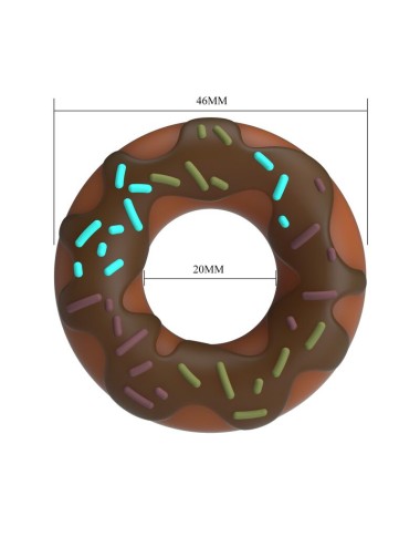 PRETTY LOVE - SUPER DONUT PENIS RING BROWN
