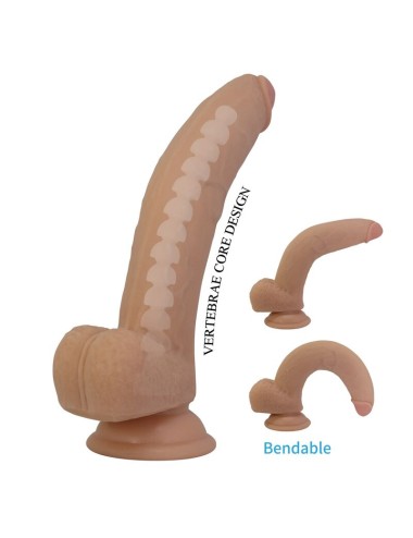 PRETTY LOVE - ELLCUMENT REALISTIC FLEXIBLE DILDO 18 CM Ø 4.5 CM TPE NATURAL
