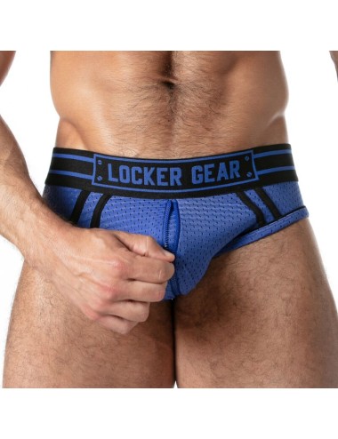 LOCKER GEAR - SPORT MESH JOCK BRIEF BLUE S