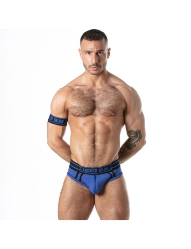 LOCKER GEAR - SPORT MESH JOCK BRIEF BLUE M