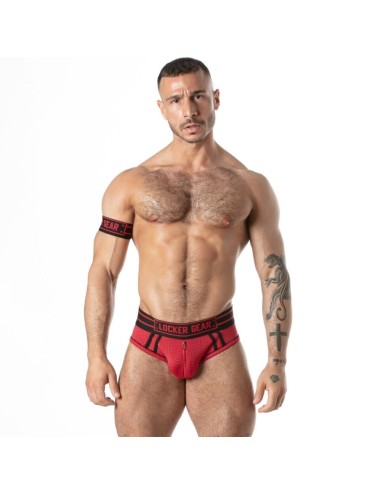 LOCKER GEAR - SPORT MESH JOCK BRIEF RED XL