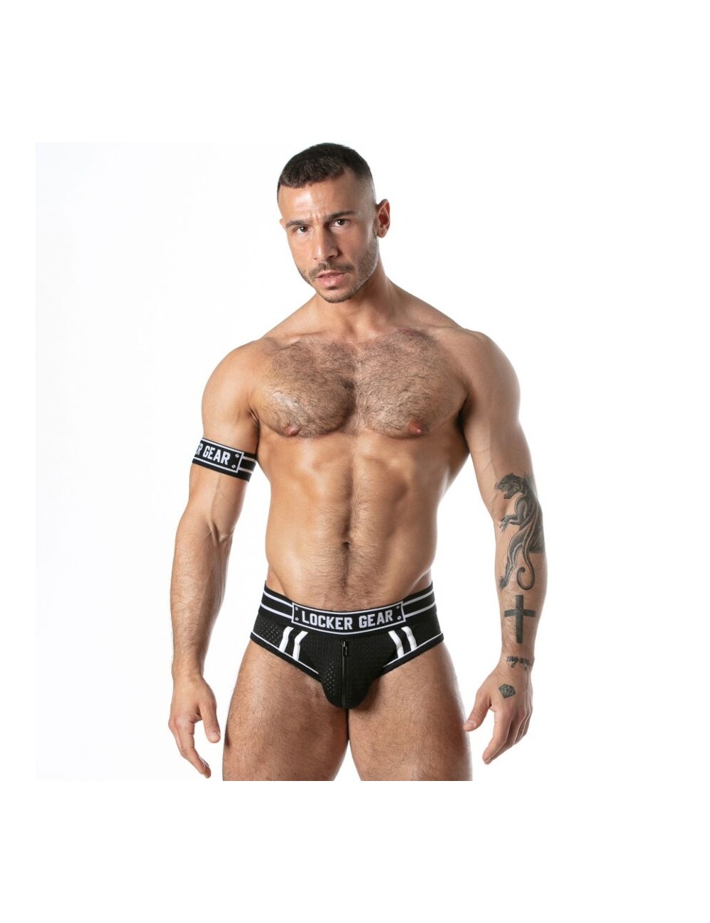 LOCKER GEAR - SPORT MESH JOCK BRIEF BLACK S