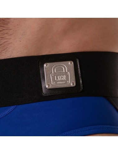 LOCKER GEAR - WIDE WAISTBAND JOCK BRIEF BLUE L