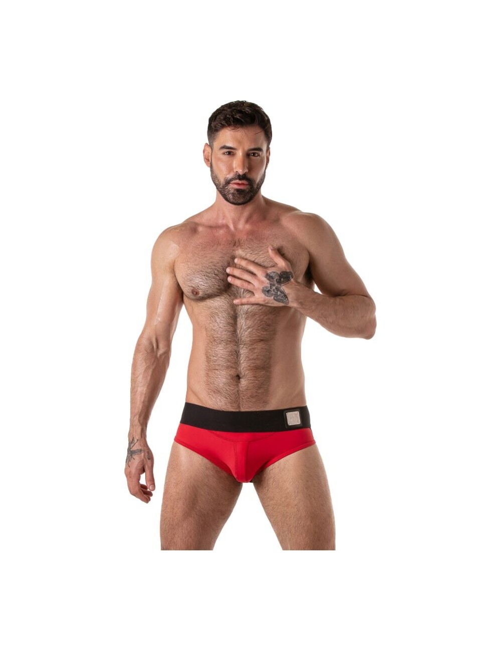 LOCKER GEAR - WIDE WAISTBAND JOCK BRIEF RED S